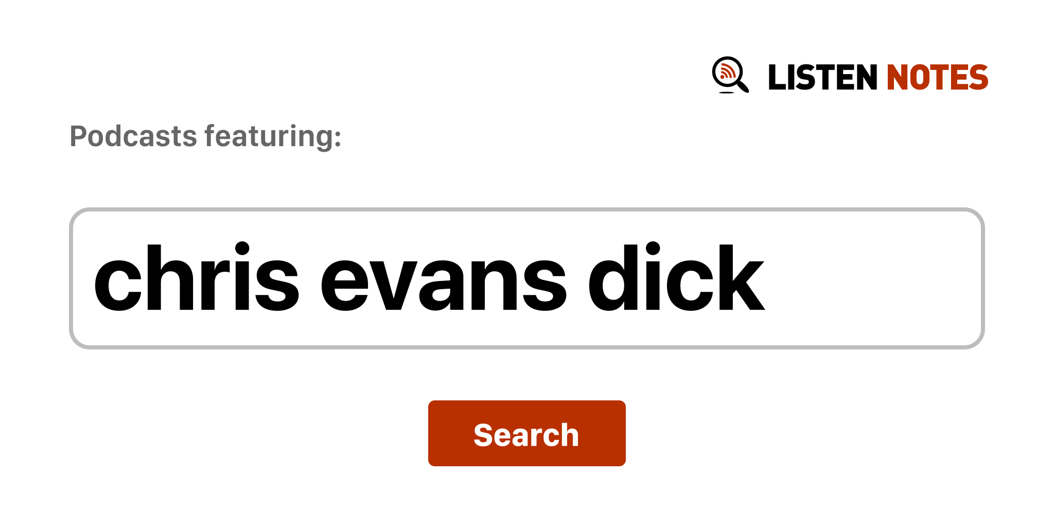 Chris Evans Dick Top podcast episodes